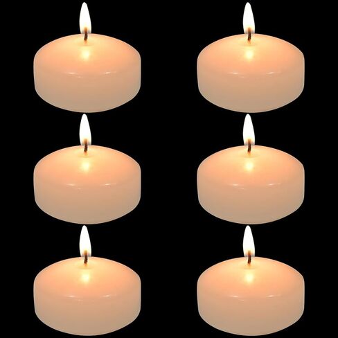 3 inch White Floating Candles Bulk,36Pack Dripless Wax Unscented Wax 13-15Hours Burning, Wedding Party Candles,for Centerpieces Suitable for Cylindrical Vases,Swimming Pool,Restaurant Decoration in Saudi Arabia