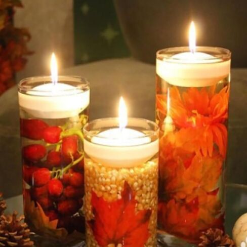3 inch White Floating Candles Bulk,36Pack Dripless Wax Unscented Wax 13-15Hours Burning, Wedding Party Candles,for Centerpieces Suitable for Cylindrical Vases,Swimming Pool,Restaurant Decoration in Saudi Arabia