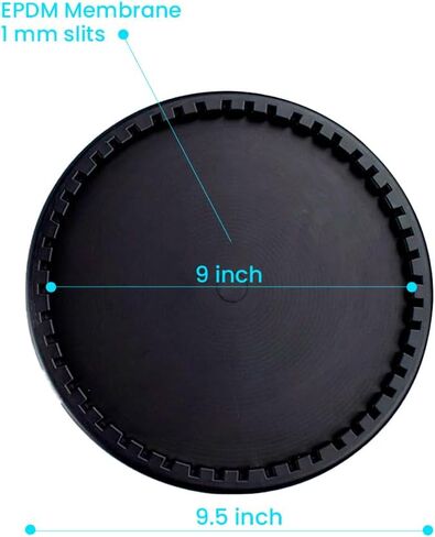 Thunder Parts ECD270-E | 9" EPDM Fine Bubble Disc Diffuser - Aerators for Ponds, Aquarium or Water Treatment | SSI Aeration Original (1 Pack) in Kuwait