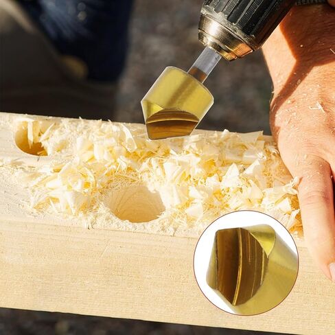 Countersink Drill Bit Set, 3pcs Single Flute 90 Degree Edge Chamfer Chamfering Tool End Mill Cutter Countersink Drill Bits Kit 3/8 1/2 3/4 in Kuwait