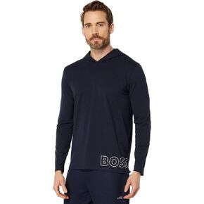BOSS Men's Identity Long-Sleeve Hooded Lounge Shirt