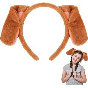 HOYDATE Dalmatian Headband with Dog Ears Costume Dog Ears Headband Cartoon Hair Hoop Headband Hair Accessories