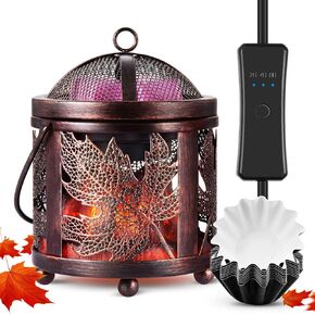 airnasa Electric Wax Melt Warmer, 40W Scentsy Warmer with 2/4/8h Timer, Glass Iron Scentsy Wax Warmer Burner Melter for Scented Wax
