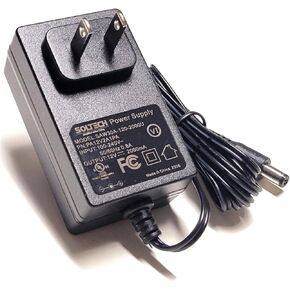 [2-Pack] 12V 2A 24W Power Supply Adapter, AC 100-240V to DC 12V 2000mA AC/DC Universal Adapter Cord for Samsung Wisenet Night Owl Lorex Q-See Swann CCTV Security Camera, DVR, NVR, LED Strip Lights