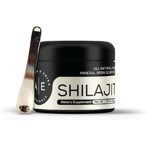 Altman & Erika Naturals Shilajit Pure Himalayan Organic Resin | 600mg Max Strength with 85+ Trace Minerals | Organic Shilajit |1.06 Ounces