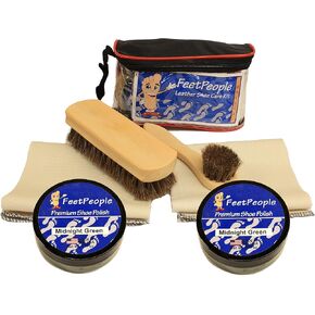 FeetPeople Deluxe Leather Care Kit with Travel Bag