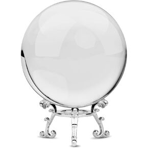 MerryNine Photograph Crystal Meditation Ball Globe, Crystal Ball with A Stand, K9 Crystal Sunshine Catchers Ball
