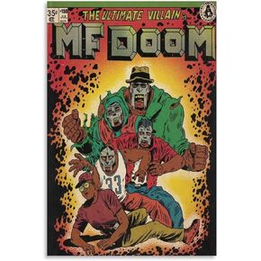 Metro Boomin Heroes & Villains Album Comics Art Poster for Bedroom Aesthetic Canvas Art Wall Decor 12x18inch(30x45cm)
