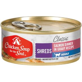 Chicken Soup for The Soul Classic Wet Cat Food - Chicken & Whitefish Recipe Pate, 5.5 Ounce Can (Pack of 24)