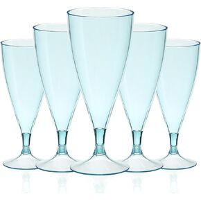 Cq acrylic Plastic Champagne Flutes 24 Pack Disposable Champagne Glasses 5.5 Oz Pink Bulk Acrylic Wedding Toasting Glasses for New Year Christmas Party Cocktail Cups