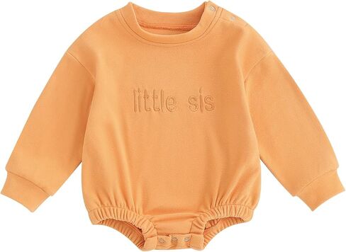 Baby Boy Girl Sweatshirt Bubble Romper Long Sleeve Oversized Sweater Onesie Newborn Warm Winter Outfit Clothes in Saudi Arabia