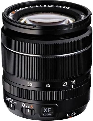 FUJIFILM XF 18-55mm f/2.8-4 R LM OIS Lens, Rounded 7-Blade Diaphragm, Three Aspherical Elements, X-Mount Lens/APS-C Format, Linear Autofocus Motor (Renewed) in Saudi Arabia