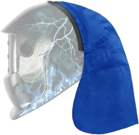 Welding helmet rear extension cover, helmet extended FR cotton Hood, neck sun canopy, anti-glare, with crimp seal, suitable for most welding helmets in Saudi Arabia