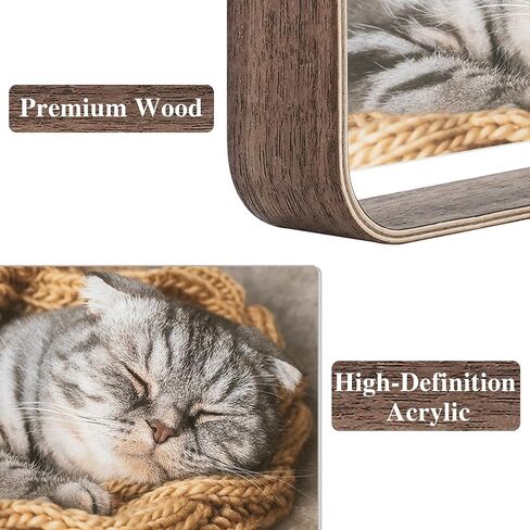 4x6 Picture Frame Wood Photo Frame Double Sided Frame for Tabletop Display L Shaped Picture Frames Vertically or Horizontally Display Walnut in Saudi Arabia