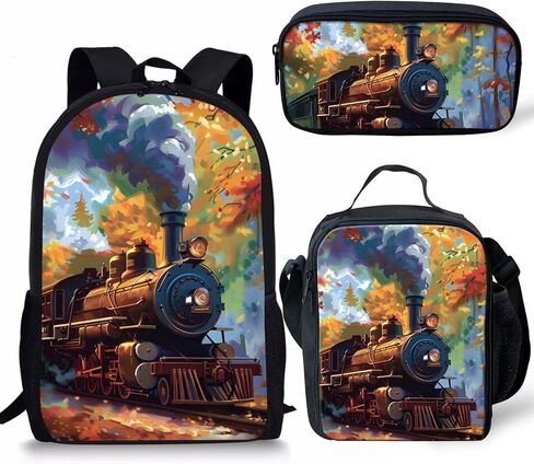 Backpack for Kids Girls Boys Elementary School Bag 3 Piece Set with Lunch Box and Pencil Case in Saudi Arabia