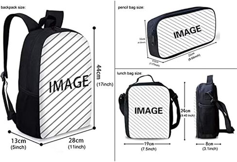 Backpack for Kids Girls Boys Elementary School Bag 3 Piece Set with Lunch Box and Pencil Case in Saudi Arabia