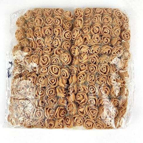 144PC Teal Mini Fake Rose Flower Heads 20mm Artificial Roses DIY Artificial Flowers, Foam Artificial Rose for DIY Crafts Party, Festival, Home Decoration in Kuwait