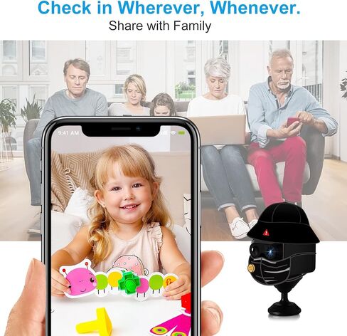 BEEDMXU Spy Hidden Wireless WiFi Security Home Camera, HD1080P Nanny Cam with Night Vision & Motion Detection - Indoor Security Camera for Home, Office and Car(with Battery+64GB microSD) in Kuwait