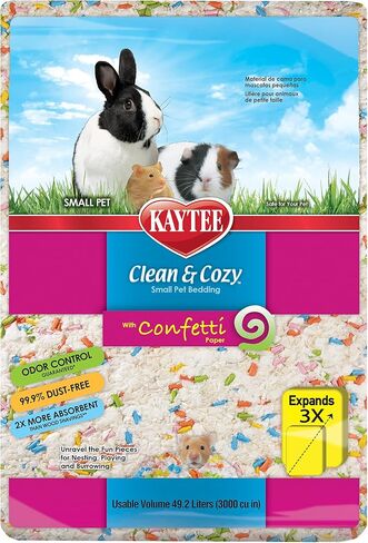 Kaytee Clean & Cozy Blue Bedding For Guinea Pigs, Rabbits, Hamsters, Gerbils and Chinchillas, 49.2 Liter in Saudi Arabia