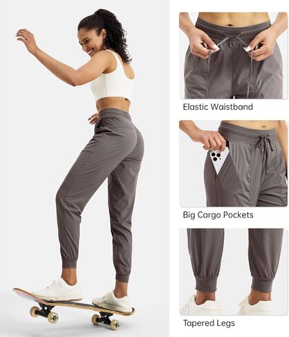 Willit Women's Workout Jogger Stiduo Track Athletic Pants Hiking Casual Pants with Pockets Lightweight in Saudi Arabia