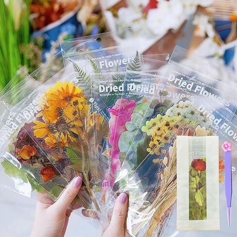 80 قطعة 8 سلسلة من ملصقات الزهور العتيقة، زهور النباتات كبيرة الحجم مقاومة للماء، ذاتية اللصق، لصنع سجل القصاصات، تقويمات ألبوم DIY لتغليف الهدايا لتزيين الحائط (بالتحبير) in Kuwait