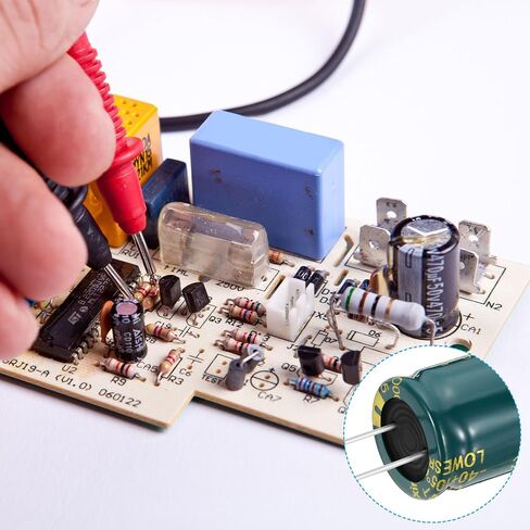 PATIKIL 25V 820uF Electrolytic Capacitors, 10Pcs 10x20mm Aluminum High Frequency Electrolytic Capacitors for TV, LCD Monitor, Refrigerator, Circuit Boards, Green in Saudi Arabia
