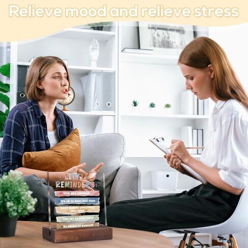 Growth Mindset Desk Decor - Inspirational Quotes Acrylic Desk Plaque with Wood Stand Therapy Office Gifts for Women Positive Office Decor Sign for Therapist Office Living RoomBedroom in Saudi Arabia