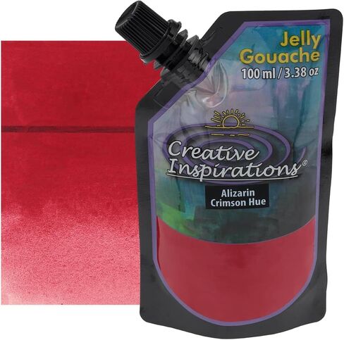 Creative Inspirations Jelly Gouache - Assorted Colors 100 mL - Unique & Vibrant Jelly Gouache Paint for Artists, Beginners, Painting Parties and More in Kuwait