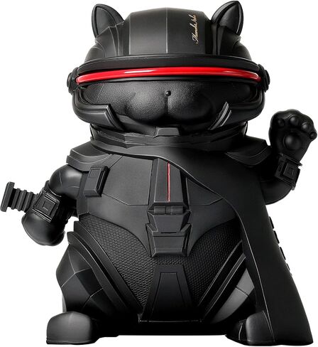 Futuristic Decor Lucky Cat Collectible Cool Statue for Home Office Room Desktop Decor,Feng Shui Resin Sculpture for Welcoming Fortune Luck Wealth in Saudi Arabia