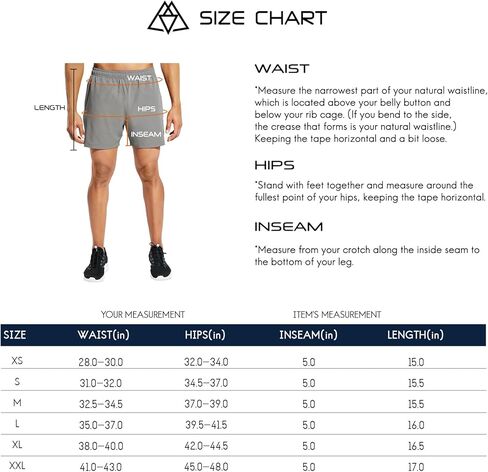 شورت رياضي للجري للرجال من Haimont مقاس 12.7 سم خفيف الوزن للتمرين للرجال في الصيف وصالة الألعاب الرياضية كاجوال مع جيب بسحاب in Kuwait