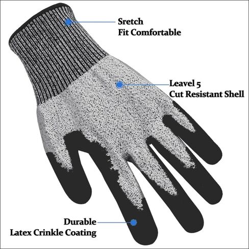 Cut Resistant Nitrile Gloves and Sleeves with EN388 Level 5 Protection in Saudi Arabia