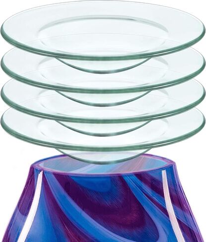 D/S 4.5" Replacement Oil Wax Warmer Glass Dish Plate Tray Lid Bowl Tart Burner (2) in Saudi Arabia