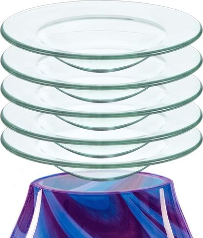 D/S 4.5" Replacement Oil Wax Warmer Glass Dish Plate Tray Lid Bowl Tart Burner (2) in Saudi Arabia