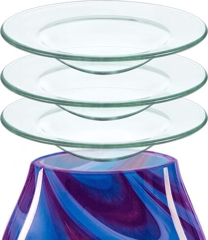 D/S 4.5" Replacement Oil Wax Warmer Glass Dish Plate Tray Lid Bowl Tart Burner (2) in Saudi Arabia