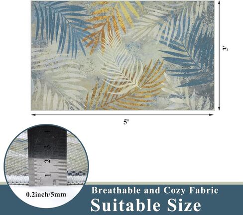 Vaukki Patio Outdoor Rug, Non Slip Picnic Outdoor Rug for Patio, Leaf Washable Outside Deck Area Rug, Outdoor Camping Carpet for RV, Deck, Camping and Patio (Green, 8'x10') in Saudi Arabia