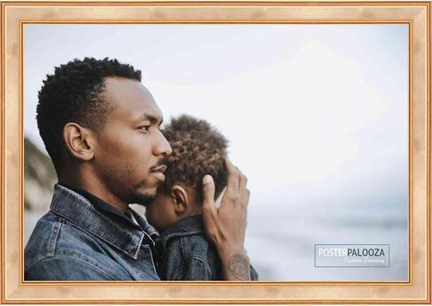 Poster Palooza 16x23 Frame Black Solid Wood Picture Frame | 0.75 Inch Moulding Width | Includes UV Acrylic Plexiglass, Foam Board Backing & Hanging Hardware in Saudi Arabia