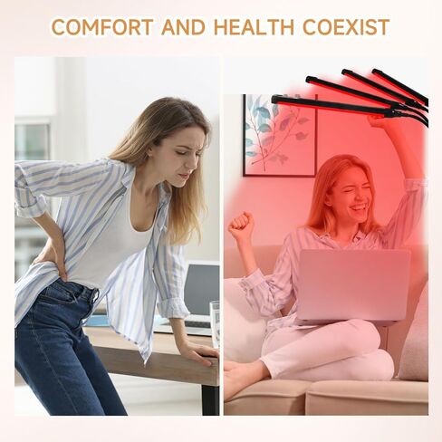 العلاج بالضوء الأحمر للجسم، مصباح العلاج بالضوء الأحمر 180 LEDs مع حامل ثلاثي القوائم، شريحة 3 في 1 مصممة 660 نانومتر و850 نانومتر للعلاج بالأشعة تحت الحمراء للوجه in Kuwait