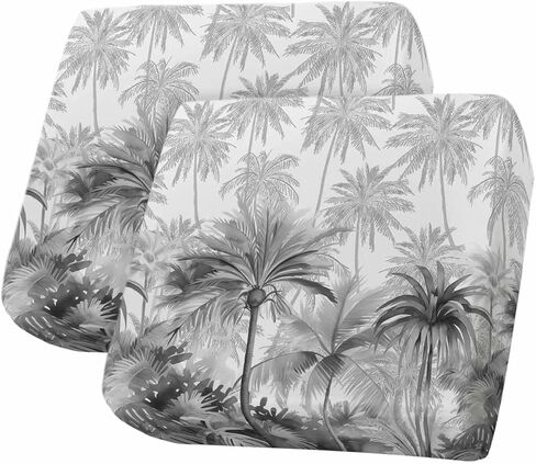 Green Tropical Stretch Couch Sofa Cushion Covers,Sectional/Individual/L/T Shape Sofa Couch Slipcover Furniture Cover Elastic Bottom,Summer Palm Coconut Tree Coconut Plant Beach Watercolor S Size 3-PC in Saudi Arabia