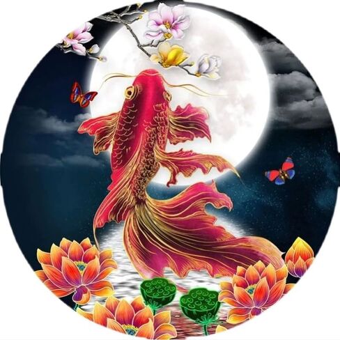 Setoda مبتدئين مختومة عبر الابره مجموعات مجموعة من أنماط التطريز بداية مجموعات للفتيات DIY المطبوعة عبر غرزة نمط التطريز عدة 11CT-الحب الأزرق 19.7 × 19.7 بوصة in Kuwait