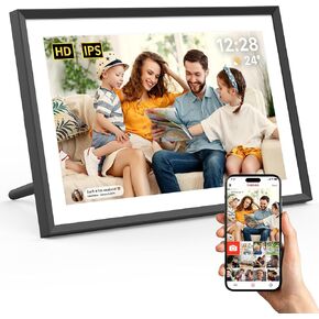 ApoloSign Frameo Digital Picture Frame 10.1 inch Smart WiFi Digital Photo Frame 32GB with 1280x800 IPS Touch Screen, Auto-Rotate and Slideshow, Easy Setup to Share Photos Or Videos