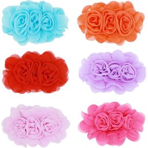 DORUI 10 PCS Dog Collar Flowers, Multi-Color Pet Bow Ties Flower, Sliding Pet Collar Grooming Accessories for Puppy Small Medium Large Dogs Kitten Cats Rabbits