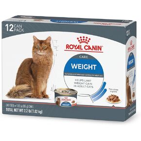 Royal Canin Feline Weight Care Thin Slices in Gravy Canned Adult Wet Cat Food, 3 oz can (12-count)