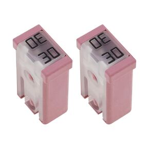 2Pcs 20AMP 32V Slotted Cartridge Fuses Miniature Cartridge with Female Terminals for 2.8 MM Male Terminals for Truck Compatible with Ford JAP