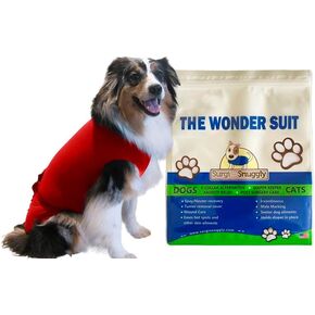 SurgiSnuggly Protects Disposable Doggie Diapers Female or Male Dogs, Great Cover for Female Dog Diapers for Heat Cycle and Better Than Dog Suspenders- Wrap Around Legs for Superior Fit PL SL DK