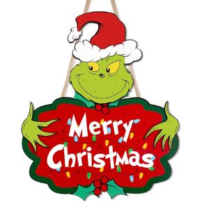 Christmas Decorations Indoor Home Decor - Wooden Merry Christmas Sign Gnome Hanging Christmas Decorations for Christmas Tree Wall Door Home Decorations