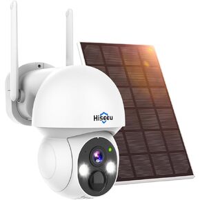 Hiseeu 2 Pack FJ2C Wireless Indoor Camera, Auto Tracking WiFi Security Camera for Home, Pet Camera for Baby, Nanny, Dog, Cat, 360°, 2 Way Audio, IR Night Vision, Work with Alexa