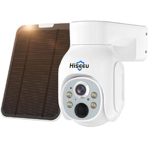 Hiseeu 2 Pack FJ2C كاميرا داخلية لاسلكية، كاميرا أمان WiFi للتتبع التلقائي للمنزل، كاميرا للحيوانات الأليفة للطفل والمربية والكلب والقطط، 360 درجة، صوت ثنائي الاتجاه، رؤية ليلية بالأشعة تحت الحمراء، تعمل مع Alexa