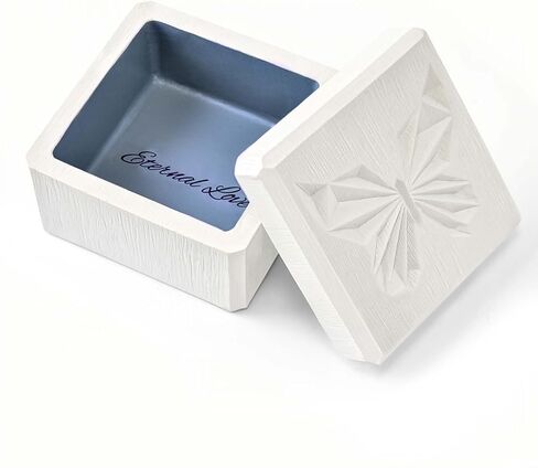 JINGIHE صندوق مجوهرات الفراشة هدايا للنساء، صناديق تخزين مزخرفة مع أغطية، هدايا شكر للأم، هدايا الصداقة، صندوق تذكار منحوت مطلي يدويًا لديكور المنزل (أزرق) in Kuwait