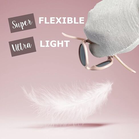 Mausito Kids sunglasses 6-24 months boy & girl I FLEXIBLE toddler sunglasses with strap 100% UV PROTECTION European-designed in Kuwait