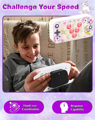 Fast Push Game Fidget Toys for Kids Adults, Push it Fidget Popper Games Quick Push Game Handheld Sensory Console Toys for Kids 6-12, Birthday Gifts for Boys, Girls, Teen (Astronaut) in Kuwait